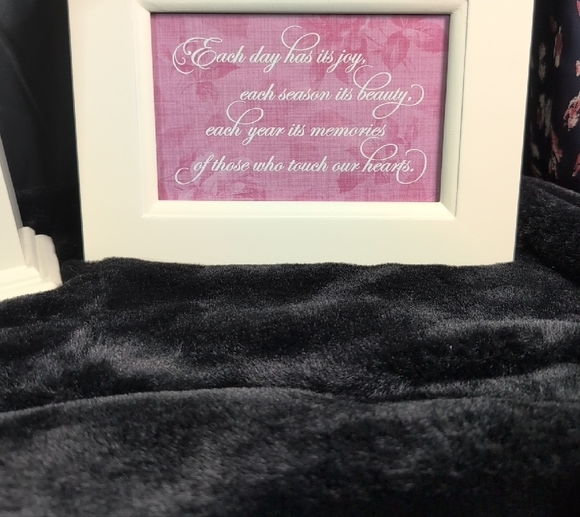 American Greetings Elegant White Clock and Frame Set. Mother's Day Gift Set. New - Picture 3 of 10